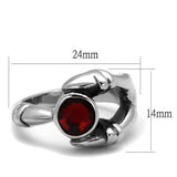 High polished (no plating) Stainless Steel Ring with Top Grade Crystal  in Siam
