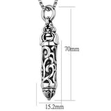 High polished (no plating) Stainless Steel Necklace with No Stone