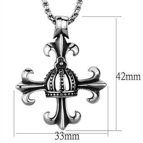 High polished (no plating) Stainless Steel Necklace with No Stone