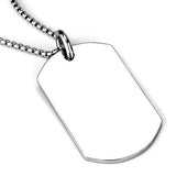 High polished (no plating) Stainless Steel Necklace with No Stone