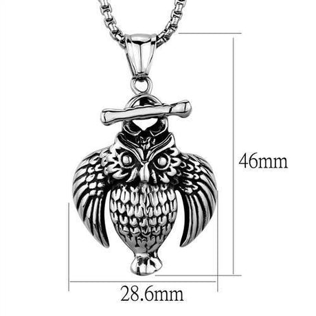 High polished (no plating) Stainless Steel Necklace with No Stone