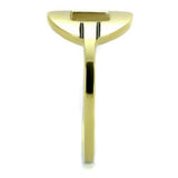 IP Gold(Ion Plating) Stainless Steel Ring with No Stone