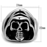 High polished (no plating) Stainless Steel Ring with No Stone