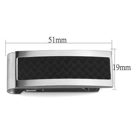 High polished (no plating) Stainless Steel Money clip with No Stone