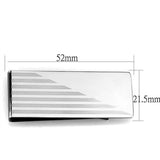 High polished (no plating) Stainless Steel Money clip with No Stone