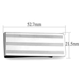 High polished (no plating) Stainless Steel Money clip with No Stone