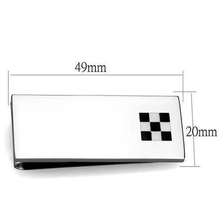 High polished (no plating) Stainless Steel Money clip with No Stone