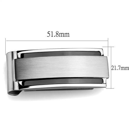 High polished (no plating) Stainless Steel Money clip with No Stone