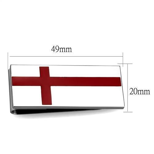 High polished (no plating) Stainless Steel Money clip with No Stone