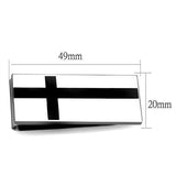 High polished (no plating) Stainless Steel Money clip with No Stone