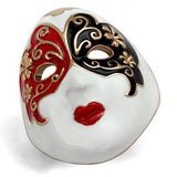 IP Rose Gold(Ion Plating) Stainless Steel Ring with Epoxy  in Multi Color