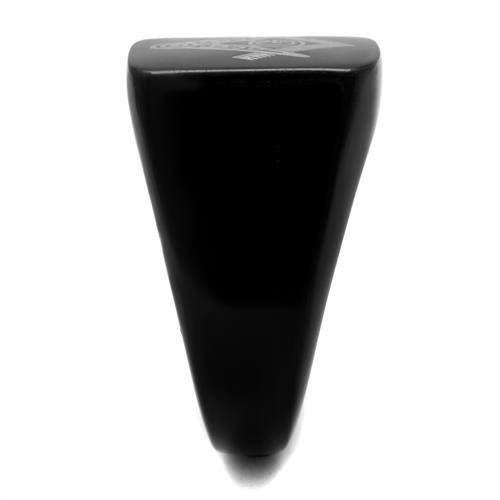 IP Black(Ion Plating) Stainless Steel Ring with No Stone