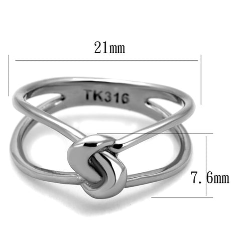 High polished (no plating) Stainless Steel Ring with No Stone