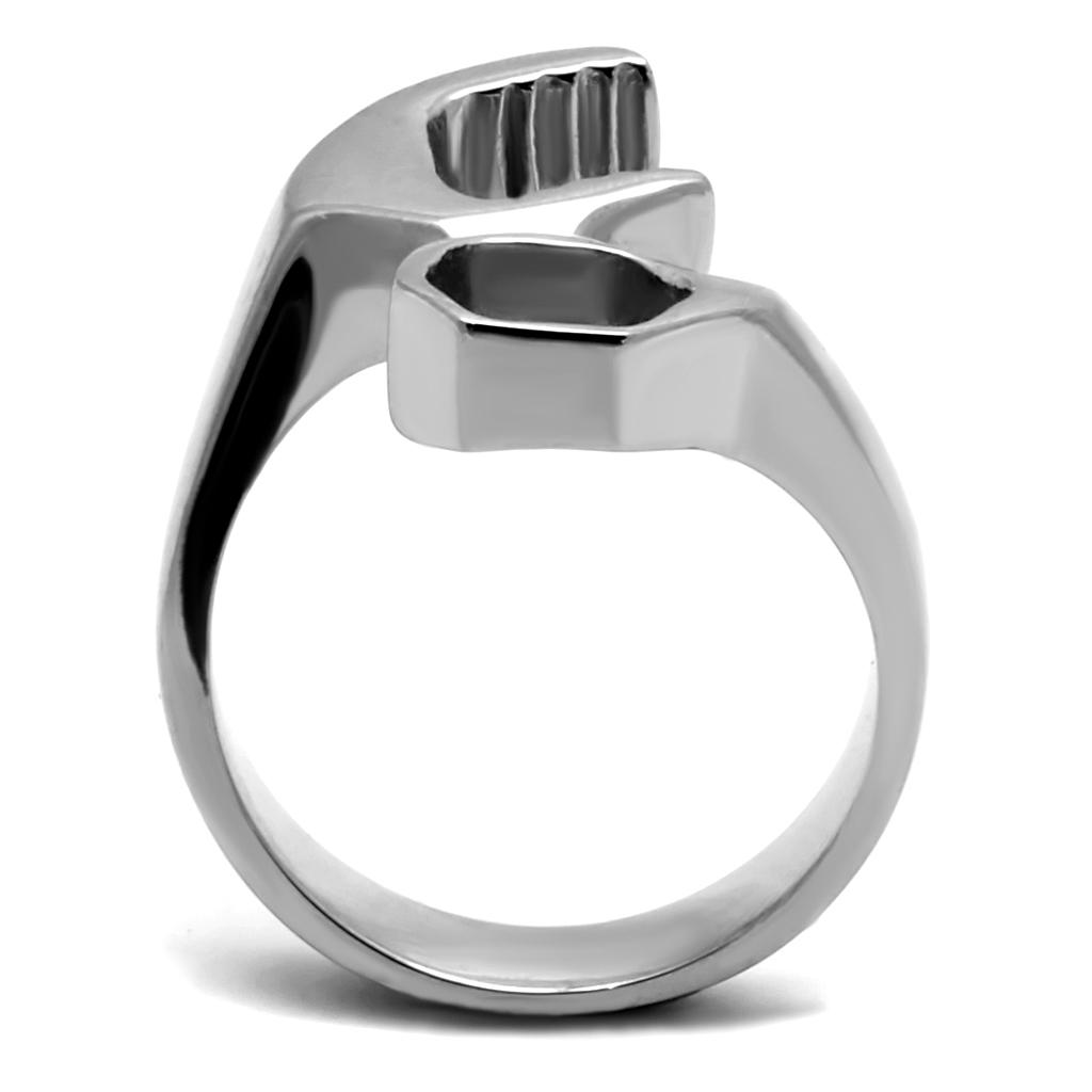 High polished (no plating) Stainless Steel Ring with No Stone