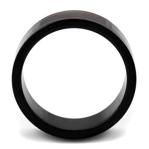 IP Black(Ion Plating) Stainless Steel Ring with Epoxy  in Siam