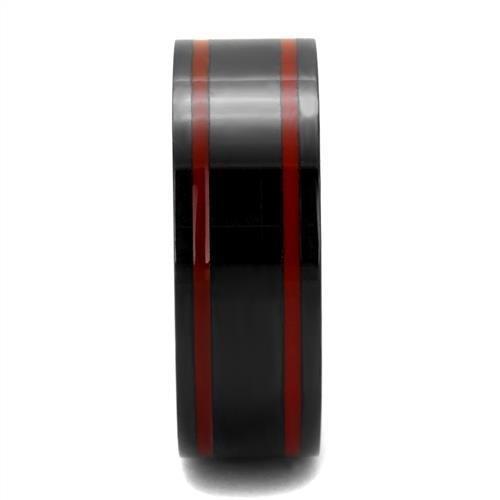 IP Black(Ion Plating) Stainless Steel Ring with Epoxy  in Siam