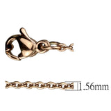 IP Rose Gold(Ion Plating) Stainless Steel Chain with No Stone