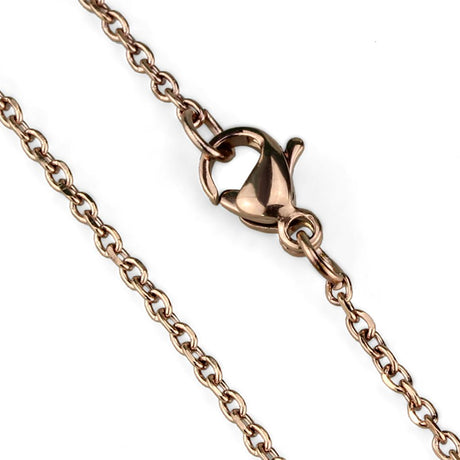 IP Rose Gold(Ion Plating) Stainless Steel Chain with No Stone