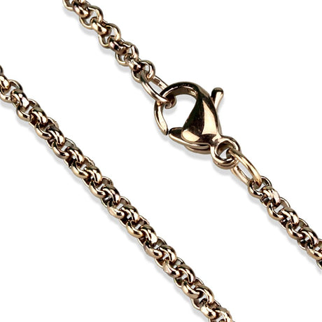 IP Rose Gold(Ion Plating) Stainless Steel Chain with No Stone