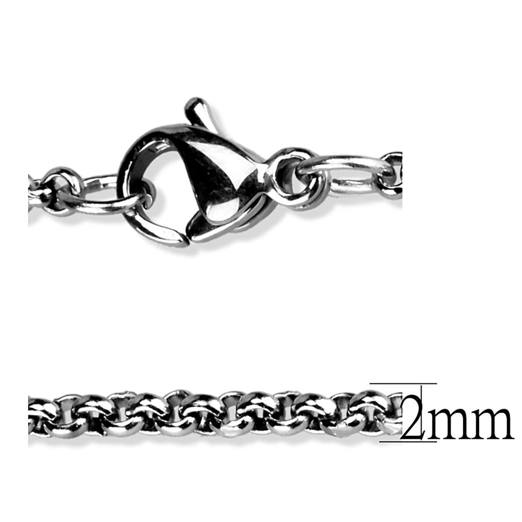High polished (no plating) Stainless Steel Chain with No Stone