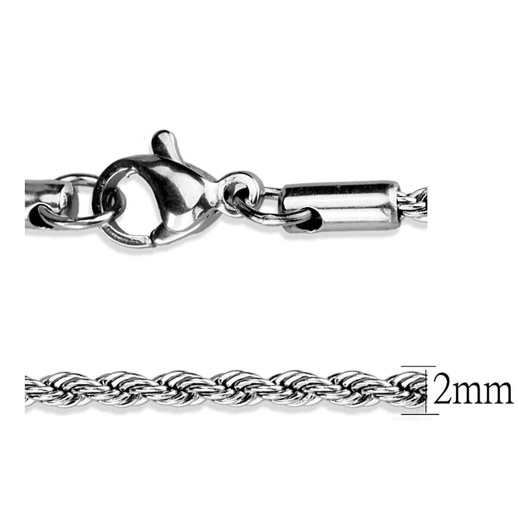 High polished (no plating) Stainless Steel Chain with No Stone