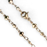 IP Rose Gold(Ion Plating) Stainless Steel Chain with No Stone