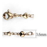 IP Rose Gold(Ion Plating) Stainless Steel Chain with No Stone