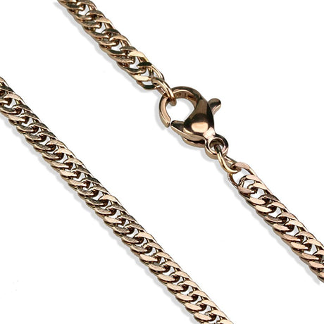 IP Rose Gold(Ion Plating) Stainless Steel Chain with No Stone