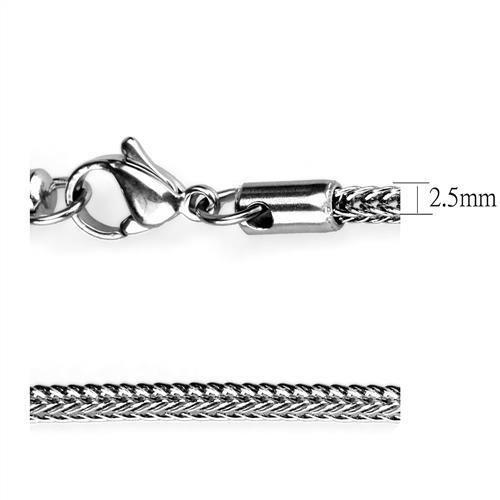 High polished (no plating) Stainless Steel Chain with No Stone