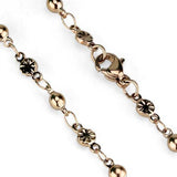 IP Rose Gold(Ion Plating) Stainless Steel Chain with No Stone