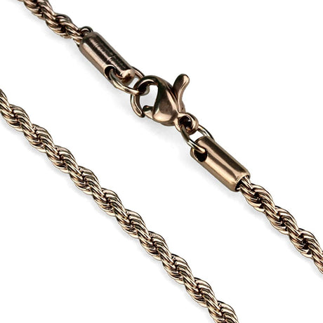 IP Rose Gold(Ion Plating) Stainless Steel Chain with No Stone