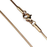 IP Rose Gold(Ion Plating) Stainless Steel Chain with No Stone