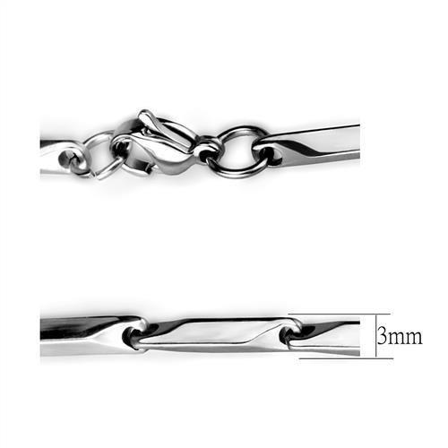 High polished (no plating) Stainless Steel Chain with No Stone