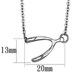 High polished (no plating) Stainless Steel Chain Pendant with No Stone