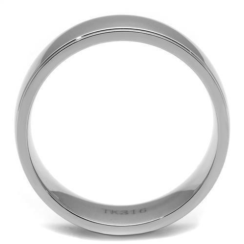 High polished (no plating) Stainless Steel Ring with No Stone