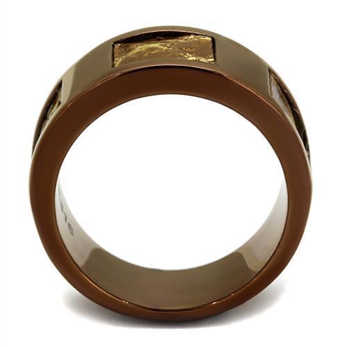 IP Coffee light Stainless Steel Ring with No Stone