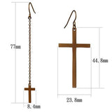 IP Coffee light Stainless Steel Earrings with No Stone