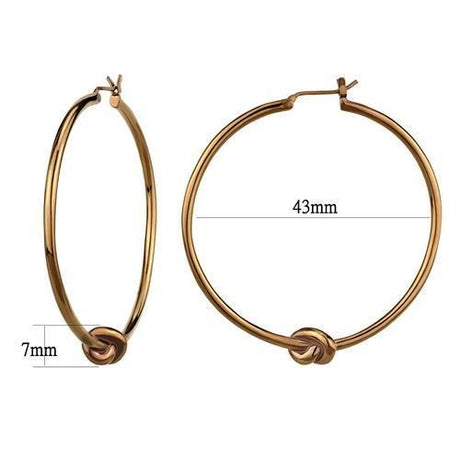 IP Coffee light Stainless Steel Earrings with No Stone