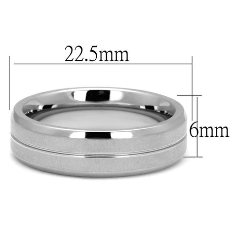 High polished (no plating) Stainless Steel Ring with No Stone
