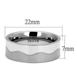 High polished (no plating) Stainless Steel Ring with No Stone