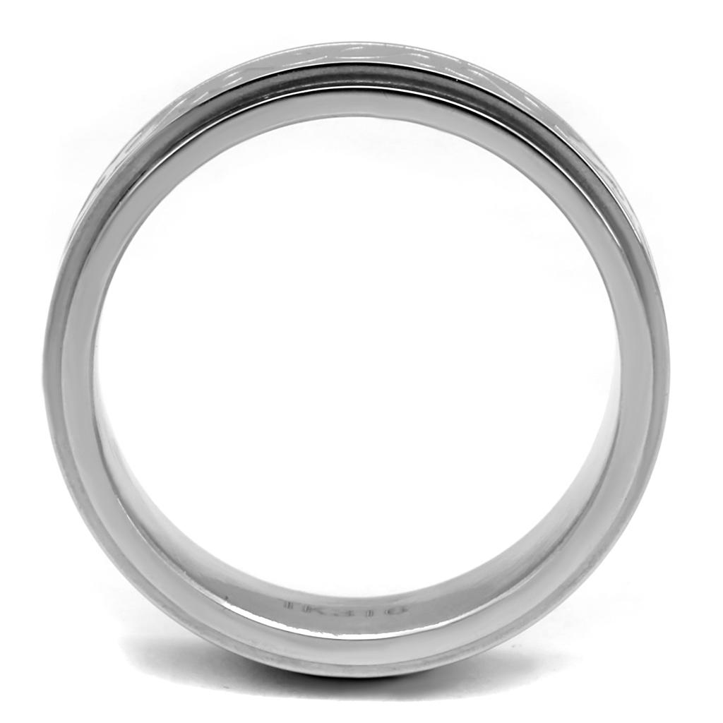 High polished (no plating) Stainless Steel Ring with No Stone