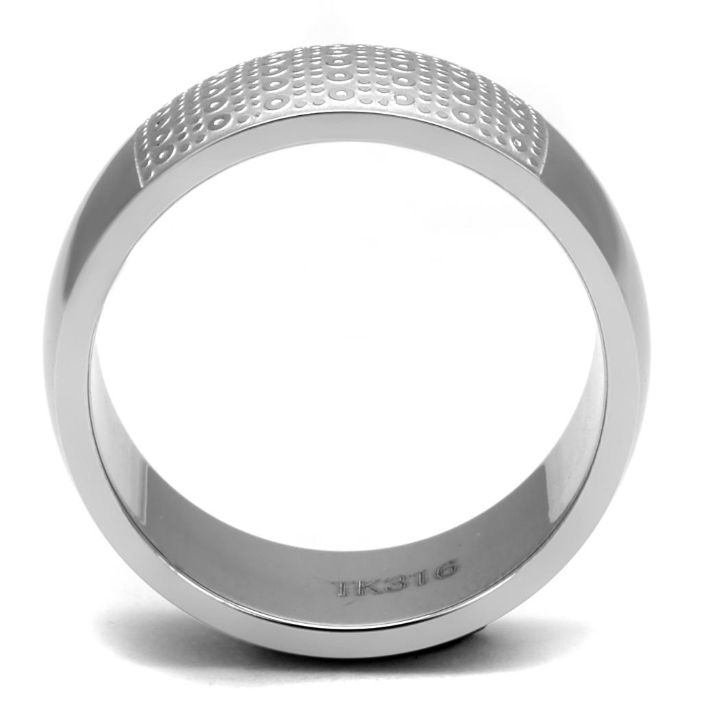 High polished (no plating) Stainless Steel Ring with No Stone