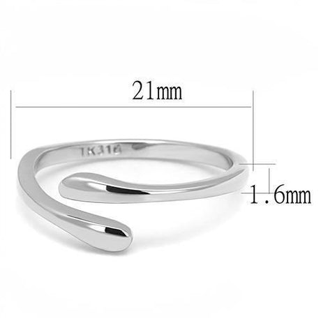 High polished (no plating) Stainless Steel Ring with No Stone