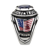 Trucker Ring in Montana Blue