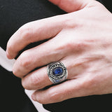 Trucker Ring in Montana Blue