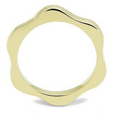 IP Gold(Ion Plating) Stainless Steel Ring with No Stone