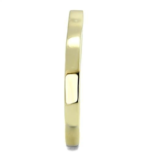 IP Gold(Ion Plating) Stainless Steel Ring with No Stone