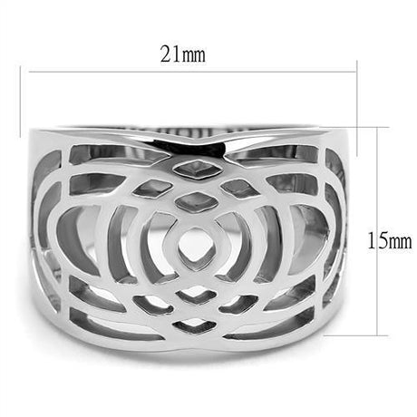 High polished (no plating) Stainless Steel Ring with No Stone