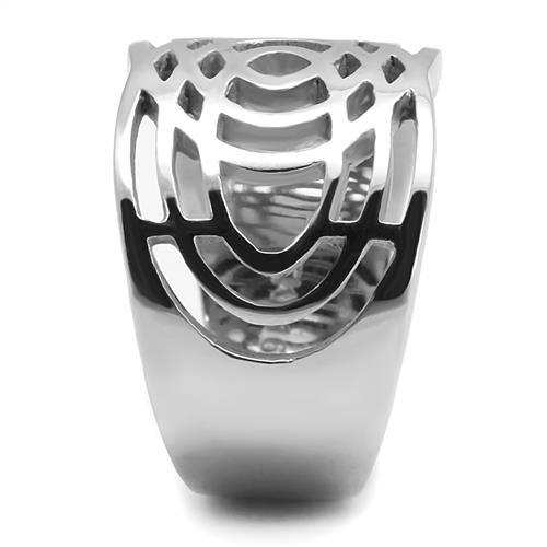 High polished (no plating) Stainless Steel Ring with No Stone
