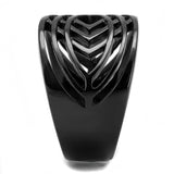IP Black(Ion Plating) Stainless Steel Ring with No Stone